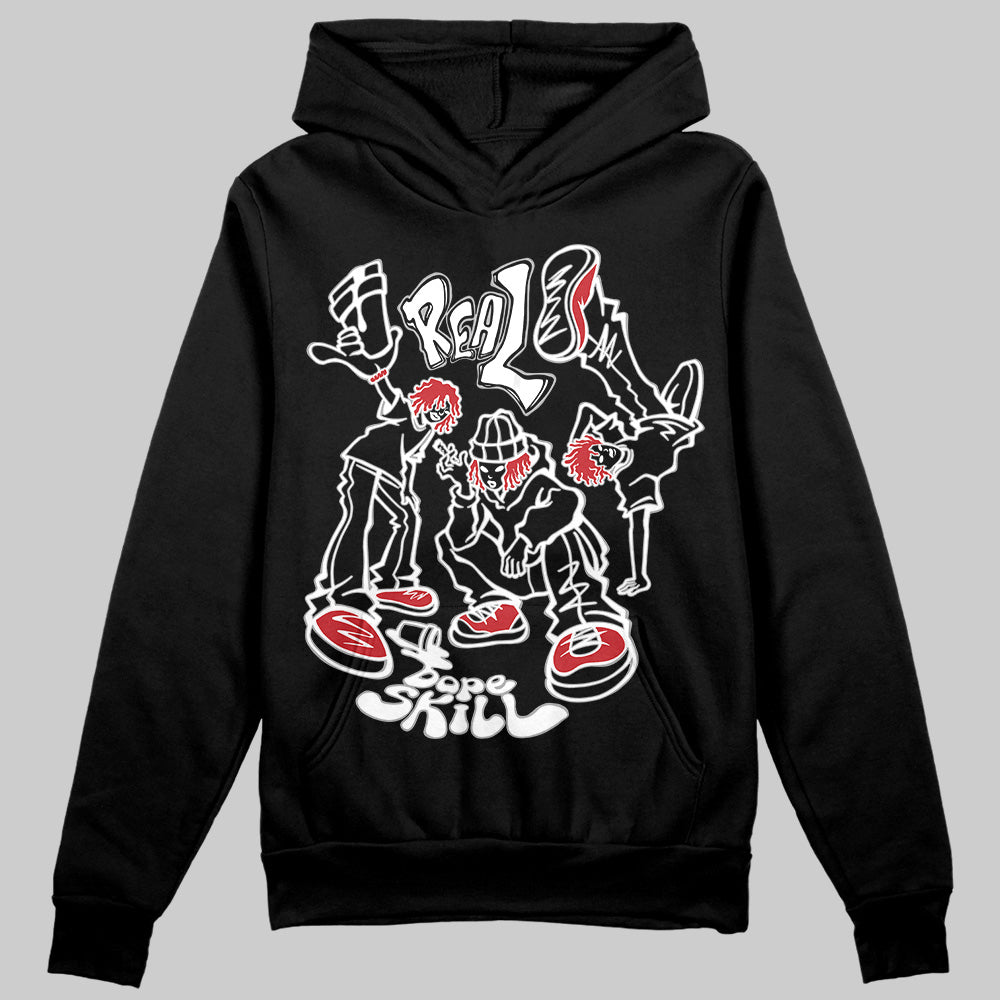 Jordan 11 “Bred Velvet” DopeSkill Hoodie Sweatshirt Real Y2K Players Graphic Streetwear - Black