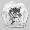 Jordan 5 Retro Reverse Metallic DopeSkill Long Sleeve T-Shirt Nevermind Graphic Streetwear - White