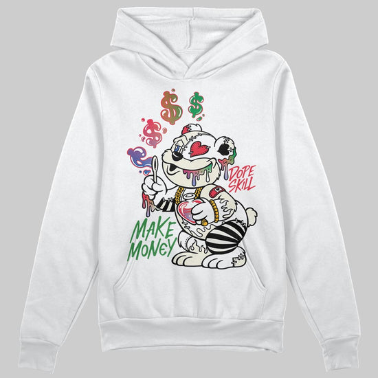 Jordan 11 Retro 285 Atlanta DopeSkill Hoodie Sweatshirt Make Money Graphic Streetwear - White