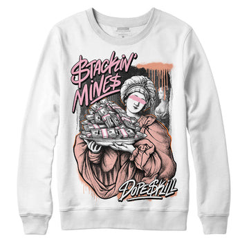 Jordan 11 Low “Legend Pink” DopeSkill Sweatshirt Stackin Mines Graphic Streetwear - White