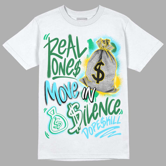 Dunk Low Ben & Jerry’s Chunky Dunky DopeSkill T-Shirt Real Ones Move In Silence Graphic Streetwear - WHite