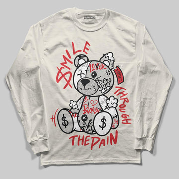 Jordan 1 Retro High OG “Sail” DopeSkill Long Sleeve T-Shirt Smile Through The Pain Graphic Streetwear