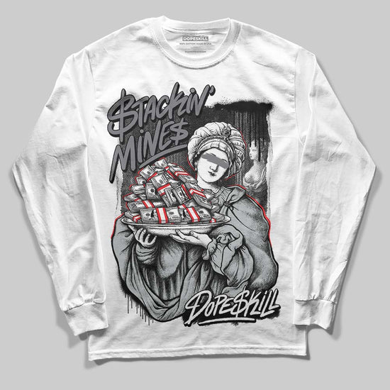 Jordan 4 “Fear” DopeSkill Long Sleeve T-Shirt Stackin Mines Graphic Streetwear - White