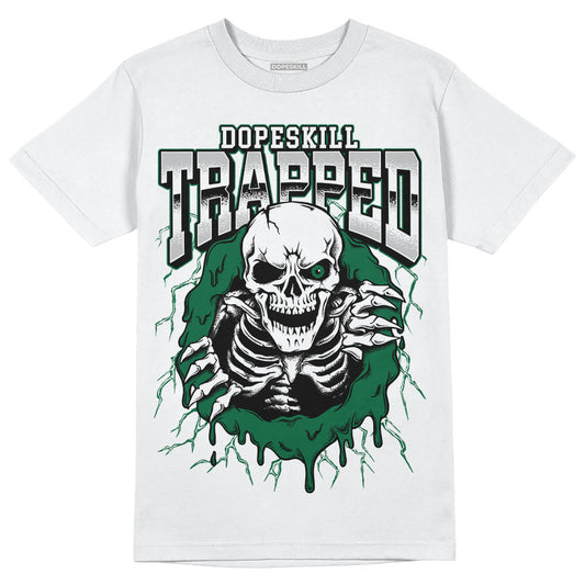 Jordan 1 Retro High OG Gorge Green DopeSkill T-Shirt Trapped Halloween Graphic Streetwear - White 