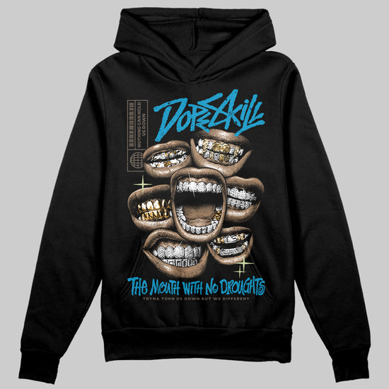 Jordan 3 GS “We Outside” DopeSkill Hoodie Sweatshirt The Mouth With No Droughts Graphic Streetwear - Black