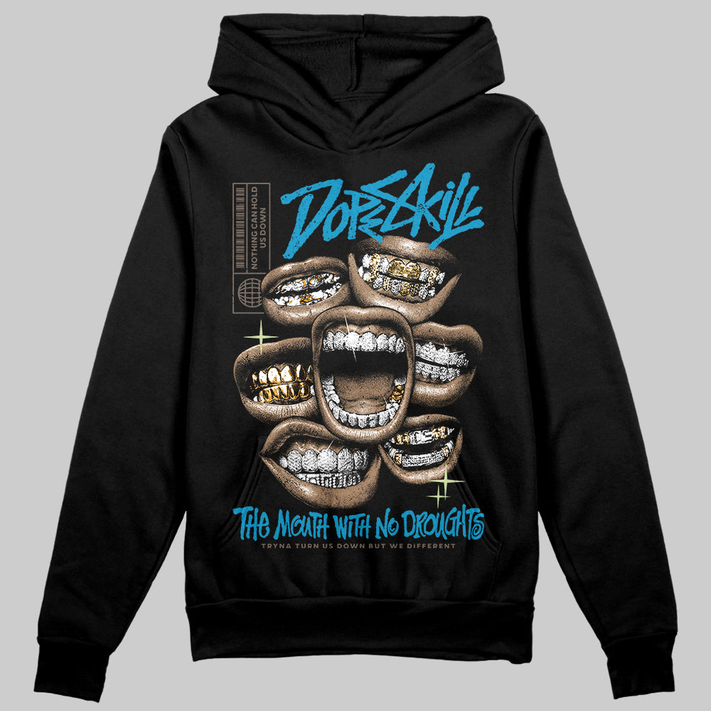 Jordan 3 GS “We Outside” DopeSkill Hoodie Sweatshirt The Mouth With No Droughts Graphic Streetwear - Black