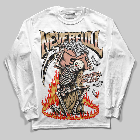 TAN Sneakers DopeSkill Long Sleeve T-Shirt NeverFull Graphic Streetwear - White