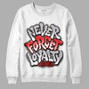 Grey Sneakers  DopeSkill Sweatshirt Never Forget Loyalty Graphic Streetwear - White 