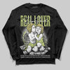 Jordan 4 GS “Light Lemon Twist” DopeSkill Long Sleeve T-Shirt Real Lover Graphic Streetwear - Black