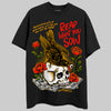 Jordan 12 Retro Black Taxi DopeSkill T-Shirt Reap What You Sow Graphic Streetwear - Black