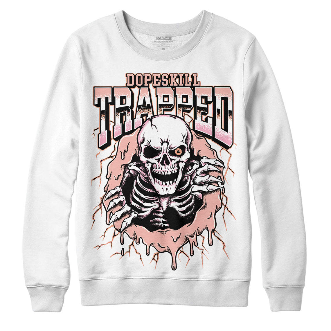 Jordan 11 Low “Legend Pink” DopeSkill Sweatshirt Trapped Halloween Graphic Streetwear - White