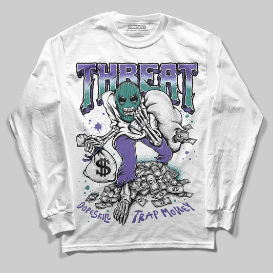 Jordan 5 OG “Grape” DopeSkill Long Sleeve T-Shirt Threat Graphic Streetwear - White