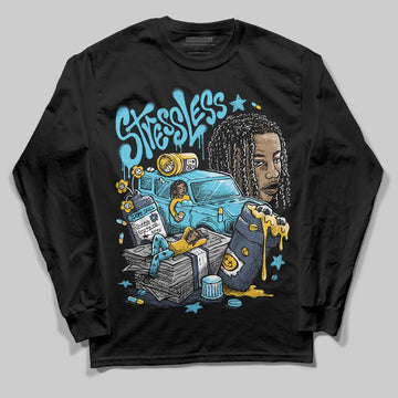 Jordan 11 Retro Gamma Blue (2025) DopeSkill Long Sleeve T-Shirt Stressless Graphic Streetwear - black