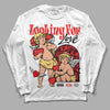 Jordan 5 "Dunk On Mars" DopeSkill Long Sleeve T-Shirt Looking For Love Graphic Streetwear - White