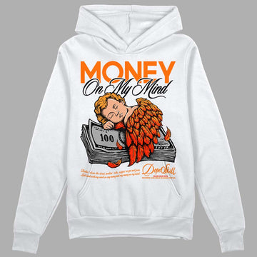 Orange, Black & White Sneakers DopeSkill Hoodie Sweatshirt MOMM Graphic Streetwear - White 