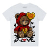 Jordan 12 “Cherry” DopeSkill Toddler Kids T-shirt Broken Bear Graphic Streetwear - White