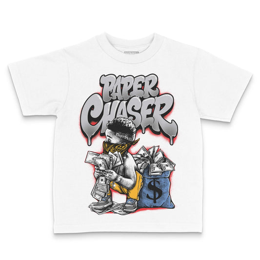 Grey Sneakers DopeSkill Toddler Kids T-shirt Paper Chaser Boy Graphic Streetwear - White