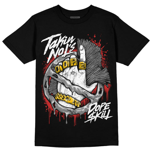 Jordan 1 High OG “Black/White” DopeSkill T-Shirt Takin No L's Graphic Streetwear - Black