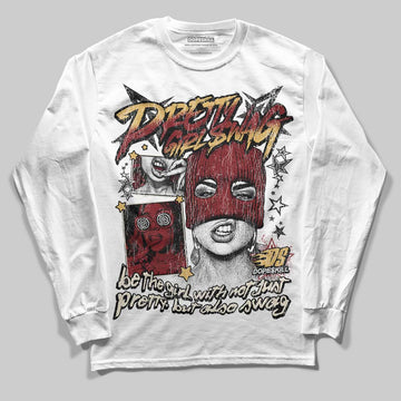 Dunk Low SE Sisterhood Sail Team Red W DopeSkill Long Sleeve T-Shirt Pretty Girl Swag Graphic Streetwear - White 