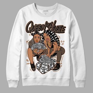 Jordan 1 Retro High OG Palomino DopeSkill Sweatshirt Queen Of Hustle Graphic Streetwear - White