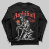 Red Sneakers DopeSkill Long Sleeve T-Shirt Ambition Graphic Streetwear - Black