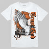 Orange Black White DopeSkill T-Shirt Trust God Graphic Streetwear - White 