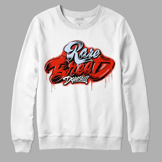 Jordan 6 Retro Toro Bravo DopeSkill Sweatshirt Rare Breed Type Graphic Streetwear - White