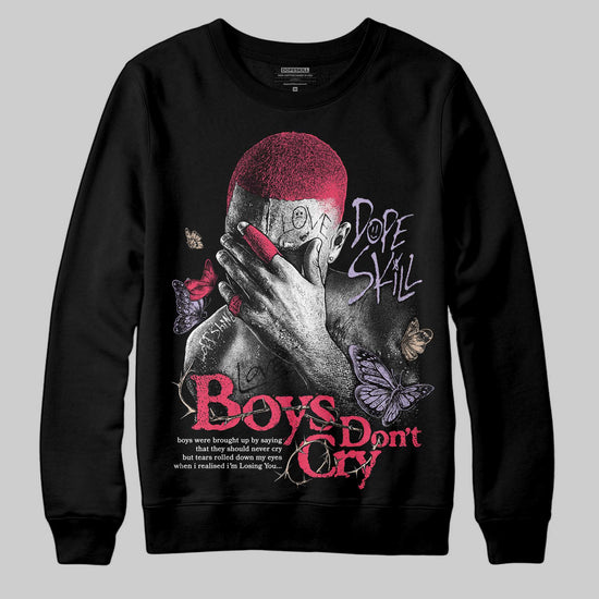 Jordan 5 Low “Peanut Butter Jelly” DopeSkill Sweatshirt Boys Don't Cry Graphic Streetwear - Black