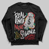 Jordan 3 Mexico 'El Vuelo' DopeSkill Long Sleeve T-Shirt Real Ones Move In Silence Graphic Streetwear - Black