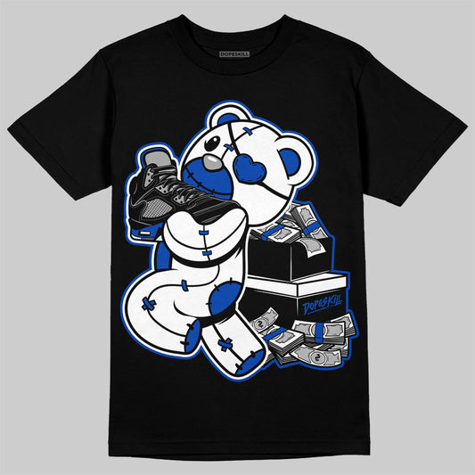 AJ 5 Racer Blue DopeSkill T-Shirt Bear Steals Sneaker Graphic