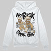 Jordan 5 Retro Reverse Metallic DopeSkill Hoodie Sweatshirt No Risk No Story Graphic Streetwear - White