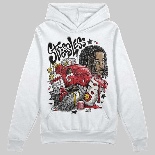 Jordan 4 “Flight Club” DopeSkill Hoodie Sweatshirt Stressless Graphic Streetwear - White