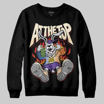 Jordan 17 Retro Low SP Infinite Archives DopeSkill Sweatshirt At The Top Graphic Streetwear - Black