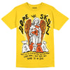 Jordan 4 Retro “Vivid Sulfur” DopeSkill Yellow T-shirt Angels Graphic Streetwear 