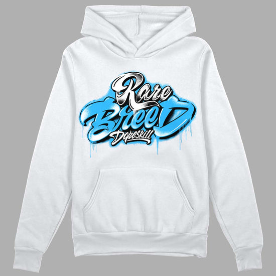 Jordan 1 High Retro OG “University Blue” DopeSkill Hoodie Sweatshirt Rare Breed Type Graphic Streetwear - White