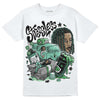 Jordan 1 High OG Green Glow DopeSkill T-Shirt Stressless Graphic Streetwear - White