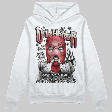 Jordan 4 “Flight Club” DopeSkill Hoodie Sweatshirt Drip Harder Graphic Streetwear - White