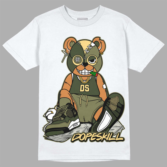 Jordan 4 Retro SE Craft Medium Olive DopeSkill T-Shirt Greatest Graphic Streetwear - White