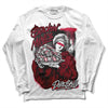 Jordan 1 Retro High '85 OG Metallic Burgundy DopeSkill Long Sleeve T-Shirt Stackin Mines Graphic Streetwear - White