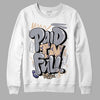 Jordan 4 Retro Frozen Moments DopeSkill Sweatshirt New Paid In Full Graphic Streetwear - White 