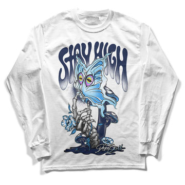 Jordan Spiz’ike Low “White/Obsidian” DopeSkill Long Sleeve T-Shirt Stay High Graphic Streetwear - WHite