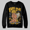 Jordan 5 'Tokyo' DopeSkill Sweatshirt False Love Graphic Streetwear - Black