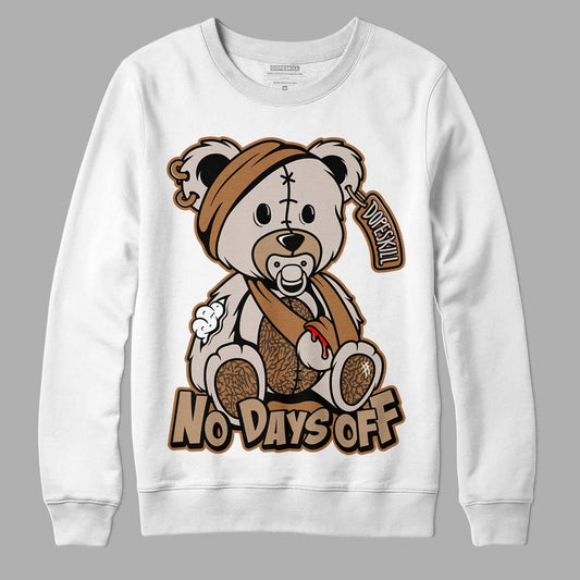 Jordan 3 Retro Palomino DopeSkill Sweatshirt Hurt Bear Graphic Streetwear - White