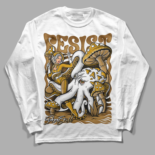 Jordan 13 Wheat 2023 DopeSkill Long Sleeve T-Shirt Resist Graphic Streetwear - White