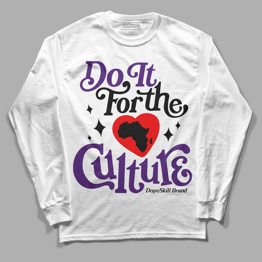 Jordan 12 “Field Purple” DopeSkill Long Sleeve T-Shirt Do It For The Culture Graphic Streetwear - White