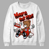 Jordan 6 Retro Toro Bravo DopeSkill Sweatshirt Money Is Our Motive Bear Graphic Streetwear - White