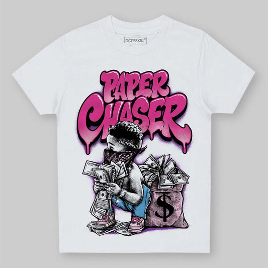 Pink Sneakers DopeSkill Toddler Kids T-shirt Paper Chaser Boy Graphic Streetwear - White