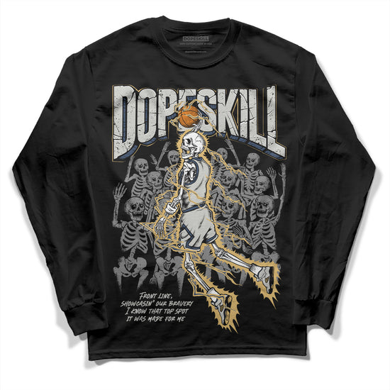 A Ma Maniere x Jordan 5 “Photon Dust” DopeSkill Long Sleeve T-Shirt Thunder Dunk Graphic Streetwear - Black