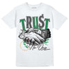 Nike SB x Jordan 4 Pine Green DopeSkill T-Shirt Trust No One Graphic Streetwear - White 