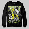 Jordan 13 Retro Bright Cactus DopeSkill Sweatshirt Threat Graphic Streetwear - Black